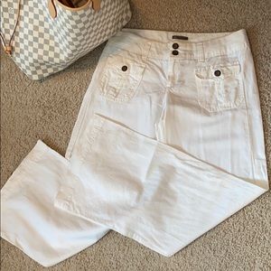 EUC Linen and Cotton White Pants (Bin B)